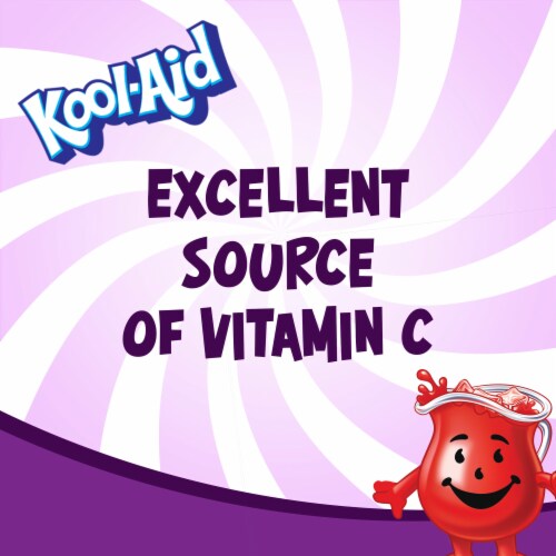 Kool-Aid Sugar-Sweetened Grape Artificially Flavored Powdered Soft Drink Mix Perspective: top