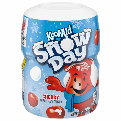Kool-Aid Cherry Drink Mix Canister Perspective: top