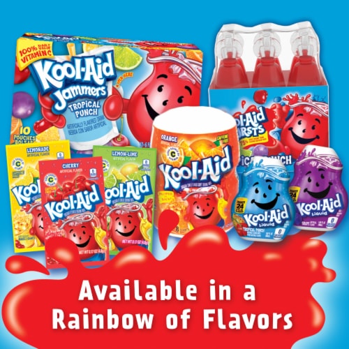 Kool Aid Bursts Tropical Punch Kids Drink Perspective: top