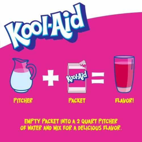 Kool-Aid Zero Sugar Strawberry Drink Mix Packet Perspective: top