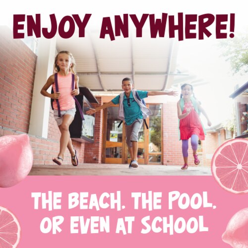 Kool Aid Unsweetened Pink Lemonade Powdered Soft Drink Mix Packet Perspective: top