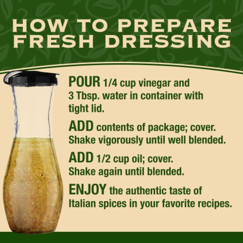 Good Seasons Garlic & Herb Salad Dressing & Recipe Mix Packet Perspective: top