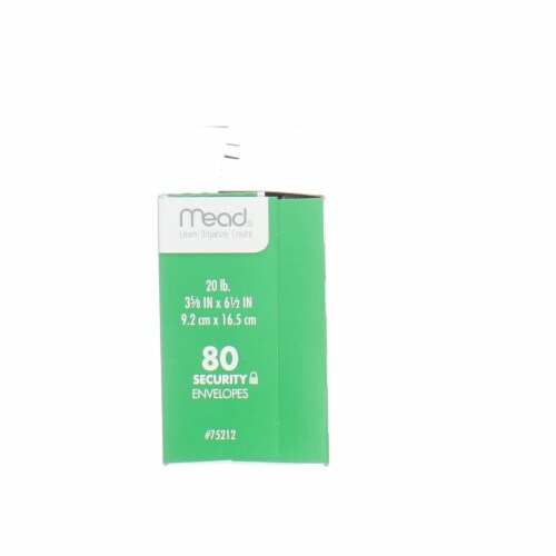 Mead® Boxed Security Envelopes Perspective: top