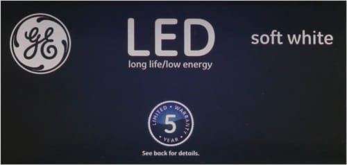 GE LED 3.5-Watt (40-Watt) Soft White Clear Finish Decorative Bent Tip Light Bulb Perspective: top