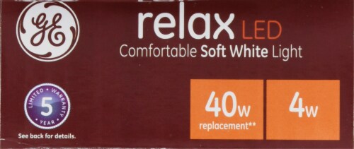 GE Relax Candelabra Base CAC LED Bent Tip Light Bulbs Perspective: top