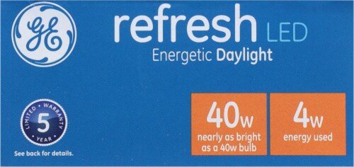 GE Refresh Bent Tip Candelabra Base CAC LED Light Bulbs Perspective: top