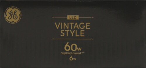 GE LED Vintage Style Light Bulbs Perspective: top