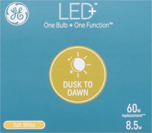 GE LED + Dusk to Dawn A19 Soft White Light Bulb Perspective: top