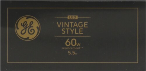 GE 60-Watt LED Vintage Light Bulbs Perspective: top