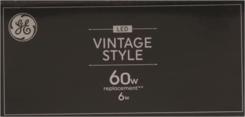 GE Lighting LED Vintage Style Clear Glass Warm Candle Light 60W Perspective: top
