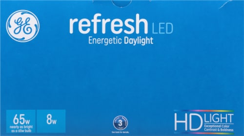 GE Refresh LED Energetic Daylight Lightbulbs Perspective: top