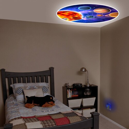 Projectables Solar System LED Projection Night-Light Perspective: top