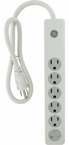 General Purpose 3' Cord 6 Outlet Power Block Perspective: top