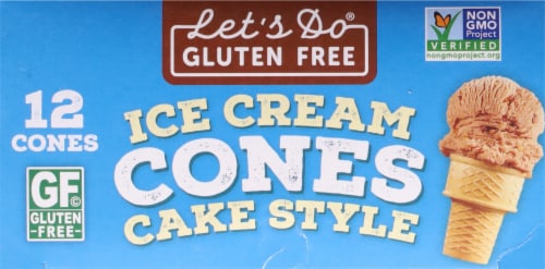 Let's Do Organic Gluten Free Ice Cream Cones Perspective: top