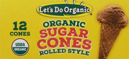 Let's Do Organic® Organic Rolled Style Sugar Cones Perspective: top