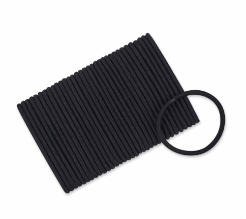 Scunci® No Damage® Hair Elastics - Black Perspective: top