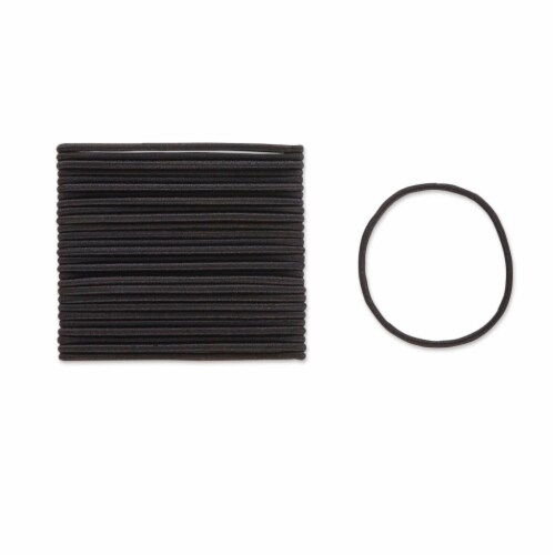 Scunci No Damage Hair Elastics - Black Perspective: top