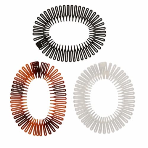 Scunci® All Day Hold Stretch Comb Headband - Assorted Perspective: top