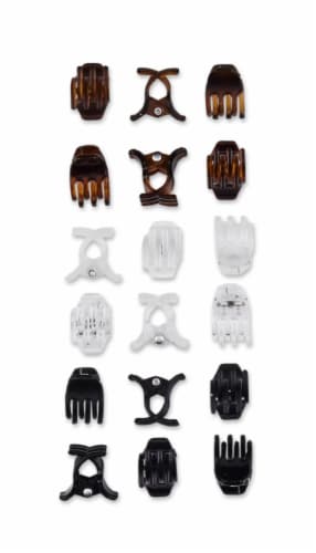 Scunci® Thick Hair Mini Claw Clips Perspective: top