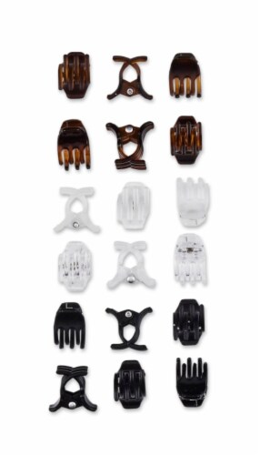 Scunci® Thick Hair Mini Claw Clips Perspective: top