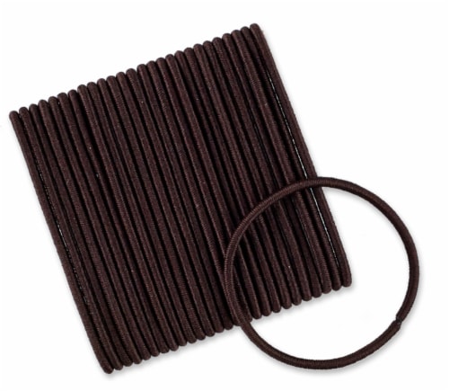 Scunci® No Damage® Elastic Hair Bands - Brown Perspective: top