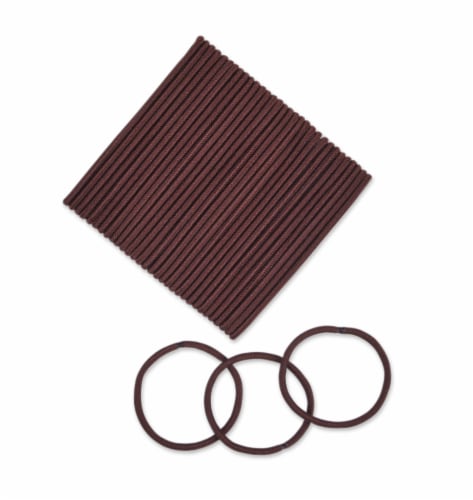 Scunci® No Damage® Everyday Fashion Hair Elastics - Brown Perspective: top