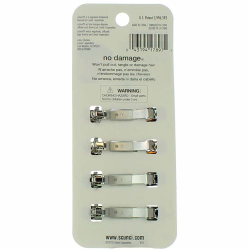 No-Slip Grip® Thin Auto Clasp Barrettes 2pk