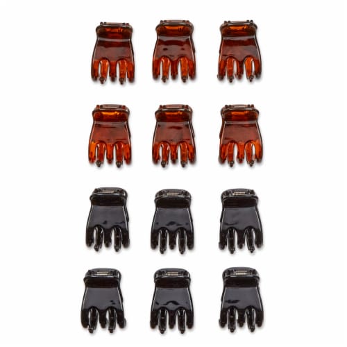 Scunci® Small 3 Prong Jaw Hair Clips Perspective: top