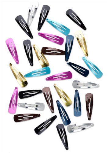 Scunci® Assorted Snap Clips Perspective: top
