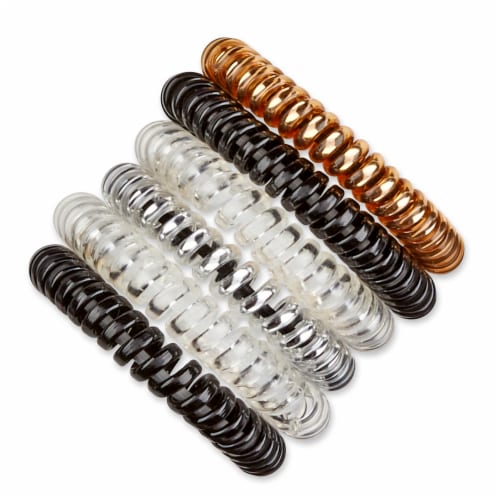 Scunci® Spiral™ No-Slip Grip® Ponytailers - Assorted Perspective: top