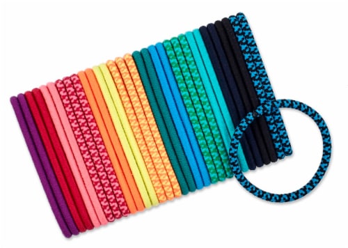 Scunci® All Hair All Day Medium Hold Hair Elastics - Assorted Perspective: top
