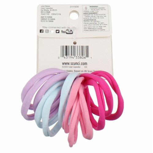 Scunci U Got This Super Comfy Ponytailers, Assorted, 12 Ct Perspective: top