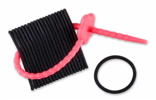 Scunci® No-Slip Grip® Hair Ties - Black Perspective: top