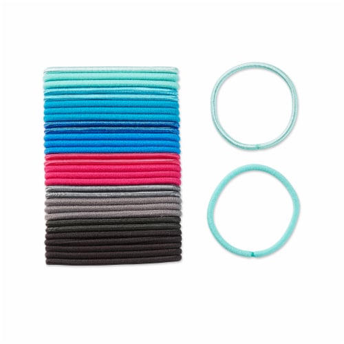 Scunci® No Damage® Caribbean Hair Elastics - Multi-Colored Perspective: top