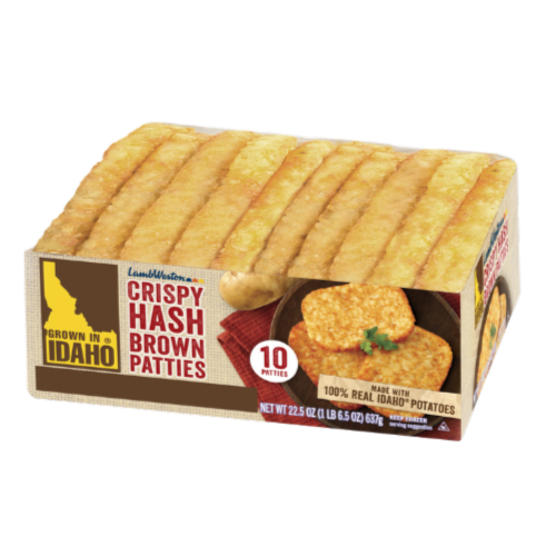Grown in Idaho® Crispy Hash Brown Patties Perspective: top