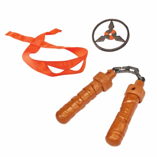 Teenage Mutant Ninja Turtles: Mutant Mayhem Michelangelo Num-Chuks Basic Role Play Set Perspective: top