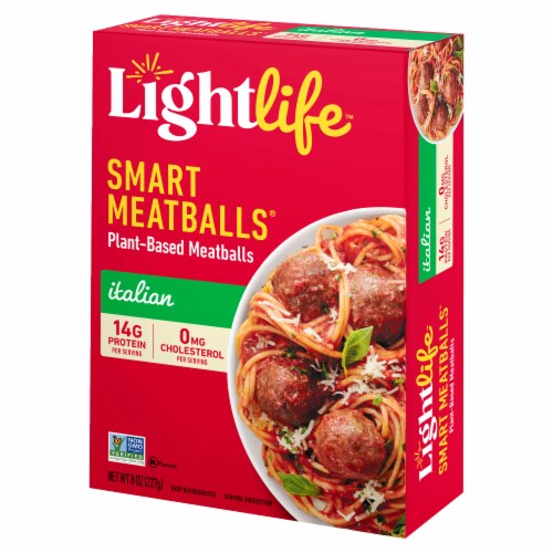 Lightlife Smart Menu Plant-Based Meatballs Perspective: top