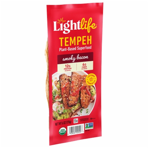Lightlife Organic Smoky Bacon Tempeh Strips Perspective: top