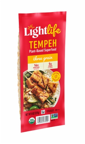 Lightlife Three Grain Organic Plant-Based Tempeh Perspective: top
