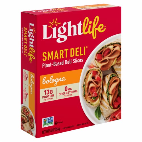 Lightlife Smart Deli® Plant-Based Vegan Bologna Perspective: top