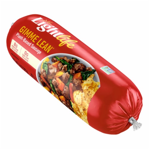 Lightlife Gimme Lean® Plant-Based Vegan Breakfast Sausage Perspective: top
