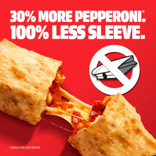 Hot Pockets® Frozen Snack Premium Pepperoni Pizza Crispy Crust Frozen Sandwiches Perspective: top