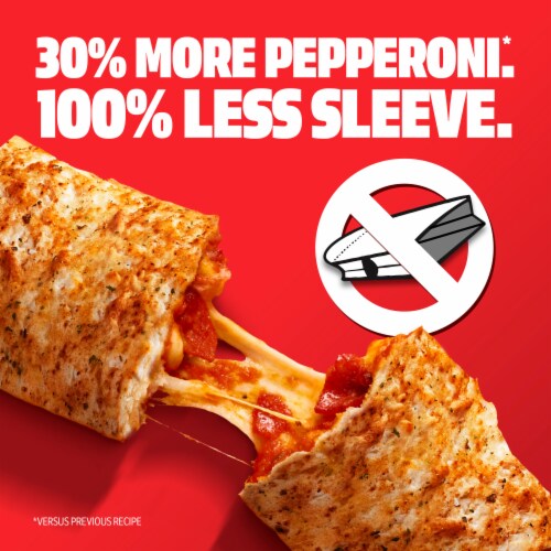 Hot Pockets Pepperoni Pizza Italian Style Seasoned Crust Frozen Snack Perspective: top
