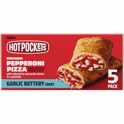 Hot Pockets Frozen Snack Pepperoni Pizza Frozen Sandwiches Perspective: top