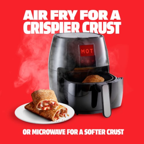 Hot Pockets Meatballs and Mozzarella Frozen Snacks Air Fryer Snacks Perspective: top