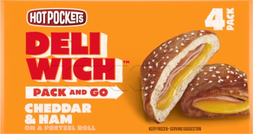 Hot Pockets Deliwich™ Cheddar and Ham Sandwiches, 4 ct / 12.9 oz