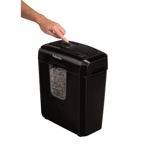Fellowes® Powershred 6C Cross-Cut Paper Shredder Perspective: top