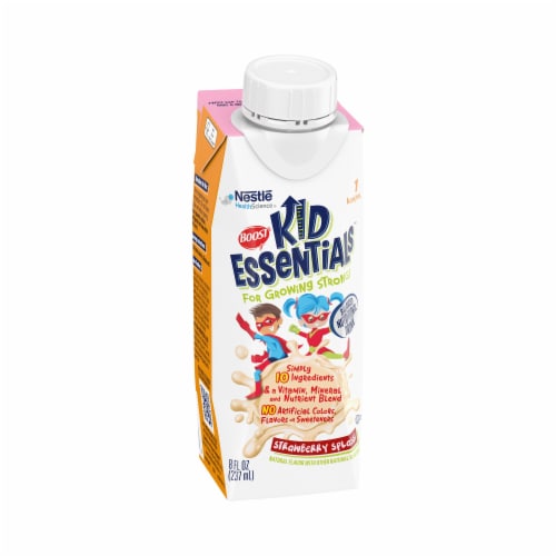 Boost kid essentials 1 0 pediatric oral supplement strawberry splash 8