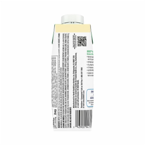 Nestle boost high protein balanced nutritional drink very vanilla 8 oz