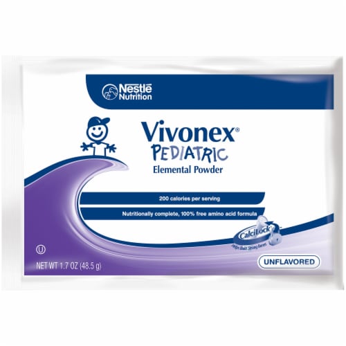 Vivonex® Pediatric Elemental Unflavored Powder Packets for Children Perspective: top